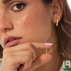 گوشواره-طلا-مثلث-تراشدار