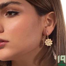 گوشواره طلا گل